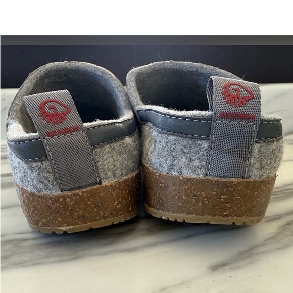 Giesswein Gray and Brown Mules - Picture 7 of 8